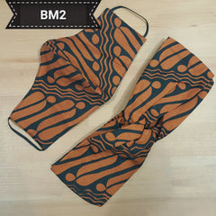 Batik Solo Mask & Bandana Combo (1 set)